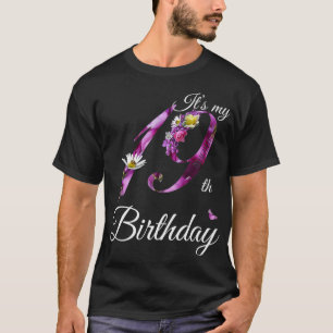 Camiseta Floral de 19 anos 2003 É meu 19º aniversário Gif