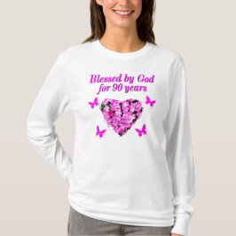 Camiseta FLORAL DE ANIVERSÁRIO DE 90 bonito