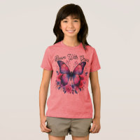 Camiseta Floral de Borboleta Bloom With Grace | Ro