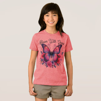 Camiseta Floral de Borboleta Bloom With Grace | Ro