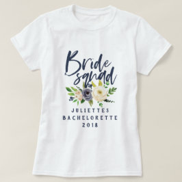 Camiseta floral de cor d'água do esquadrão nobre