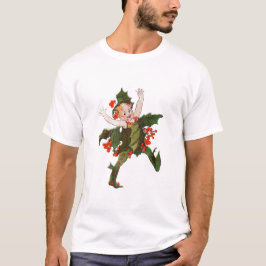 Camiseta Floral de Holly Christmas Flower Child Cute
