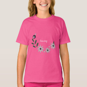 Camiseta Floral de Verão Chic Moderno