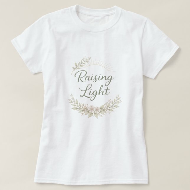 Camiseta Floral design quotes AI art  (Frente do Design)