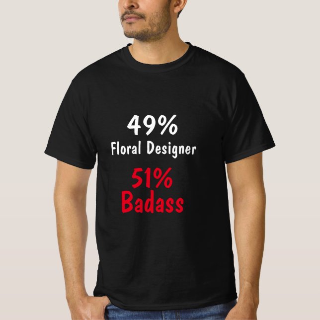Camiseta Floral Designer Badass (Frente)