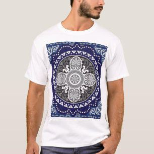 Camiseta Floral Detalhado - Design de Paisley Paisley