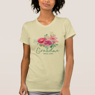 Camiseta Floral Elegance Grandma T-Shirt