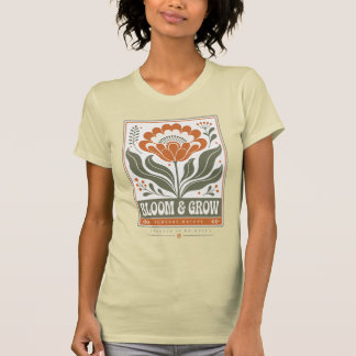 Camiseta Floral Escandinava Vintage dos Anos 70 |