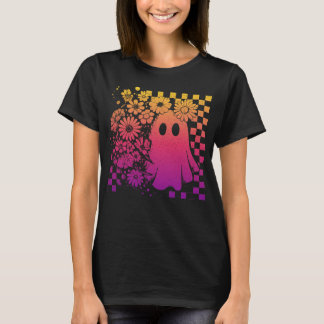 Camiseta Floral-Fall-Neon-Ghost-Halloween