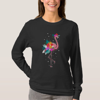 Camiseta Floral Flamingo  Pink Bird