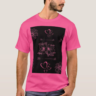 Camiseta Floral florescente para atitude sombria