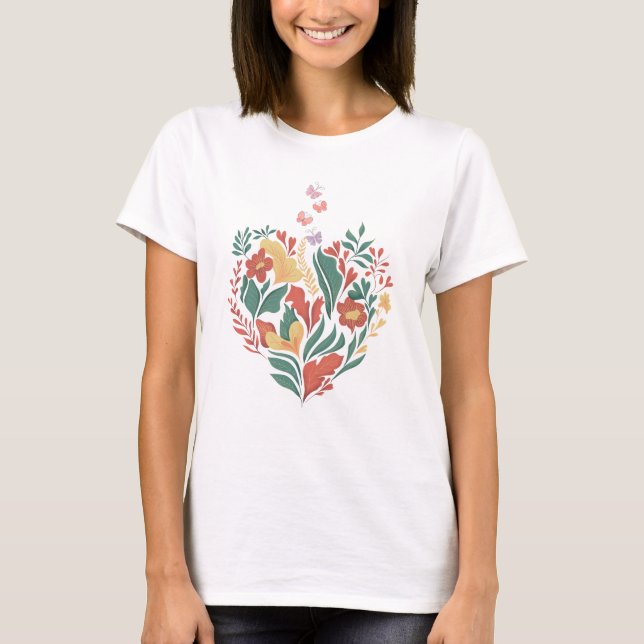 Camiseta Floral Flowers (Frente)