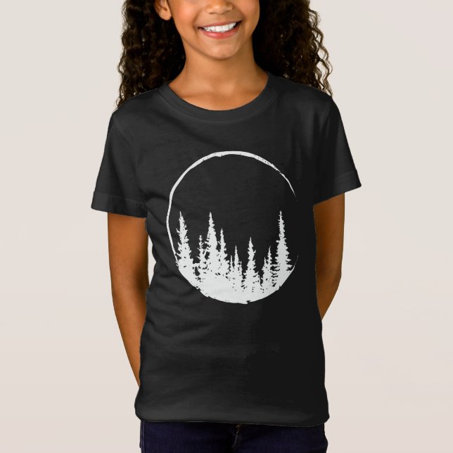 Camiseta Floral Forest Circle Tree Loving Forest Tree (Frente)