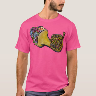 Camiseta Floral French Horn