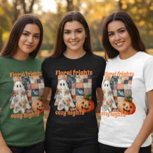Camiseta Floral Fright & Cozy Noites