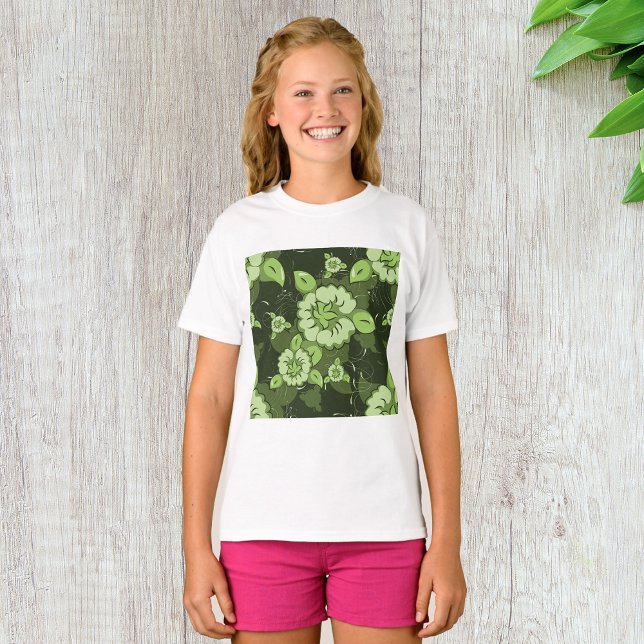 Camiseta Floral Green Girls (Criador carregado)