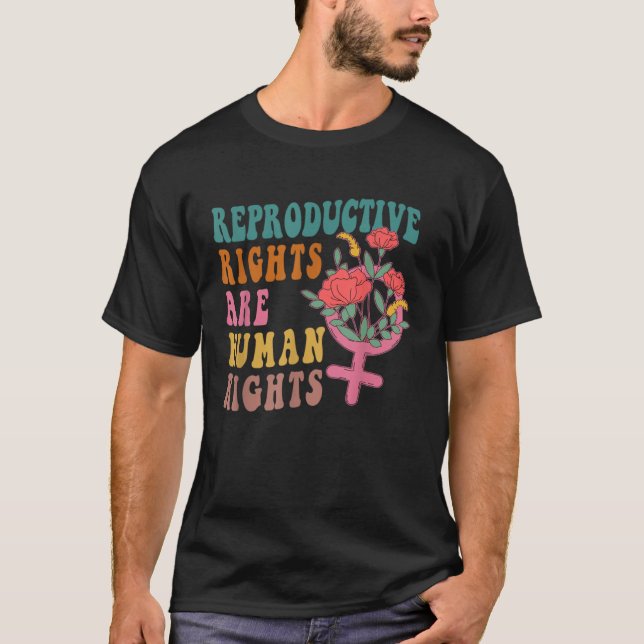 Camiseta Floral Groovy Reproductive Women Human Rights Femi (Frente)