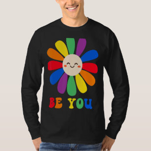 Camiseta Floral Happy Face Seja Você Lgbb Lésbica Orgulho g