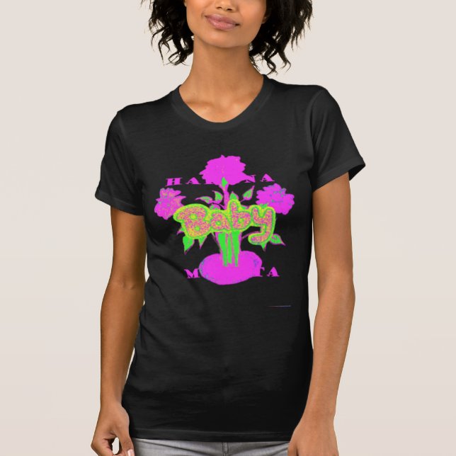 Camiseta Floral Inspiracional Belo e Incrível Bebê (Frente)