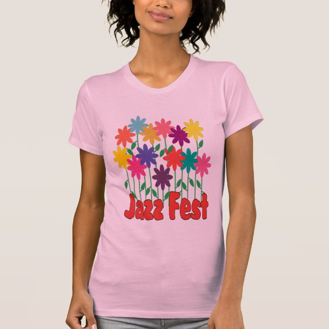 Camiseta Floral Jazz Fest (Frente)