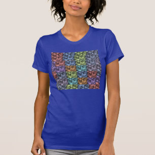 Camiseta Floral Jersey T-Shirt (Lapis) Multi-Coloração