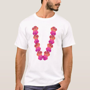 Camiseta Floral Lei Floral de Flower Chain Havaiana