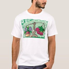Camiseta Floral Libra Escala que pesa flores