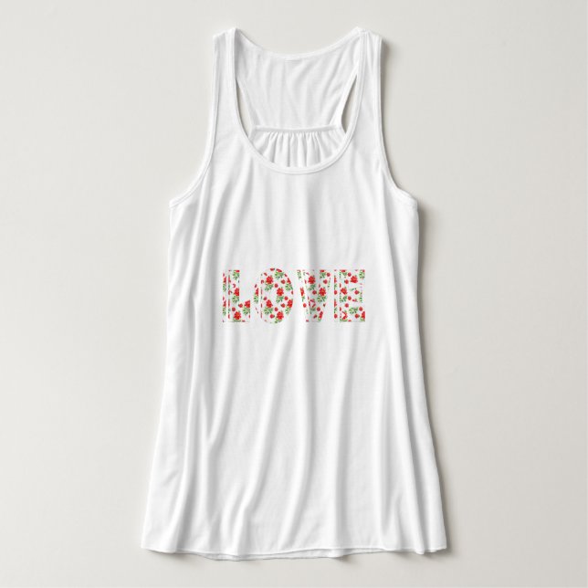 Camiseta Floral Love (Frente do Design)