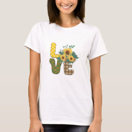 Camiseta Floral Love