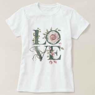 Camiseta Floral Love