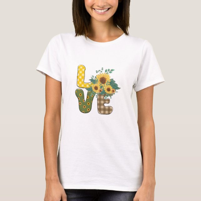 Camiseta Floral Love (Frente)