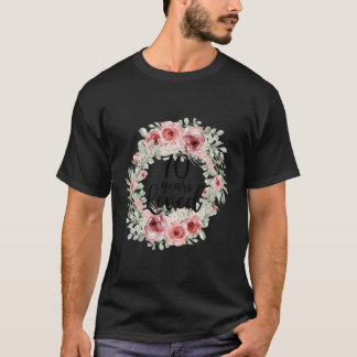Camiseta Floral Loved 70 70, Dia de as mães Mãe