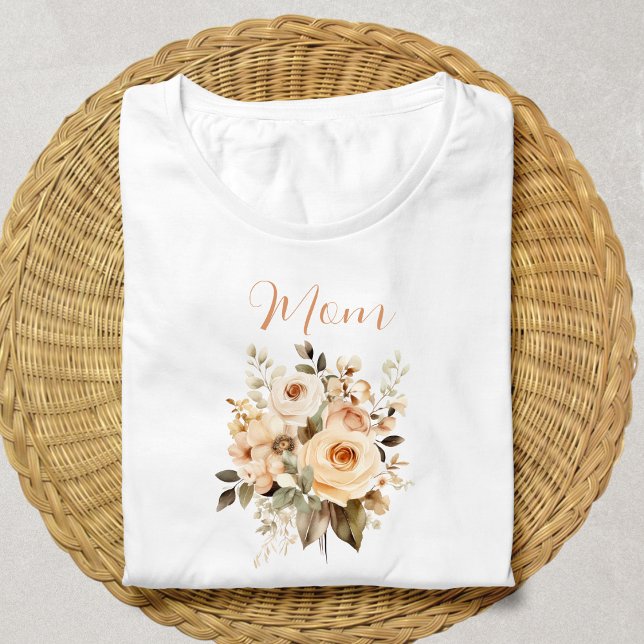 Camiseta Floral Mãe (Criador carregado)
