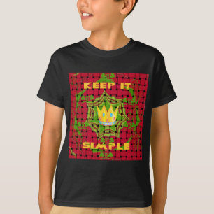 Camiseta Floral Mantenha-o simples