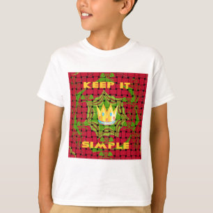 Camiseta Floral Mantenha-o simples