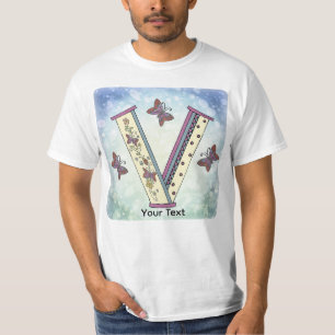 Camiseta floral Monograma V