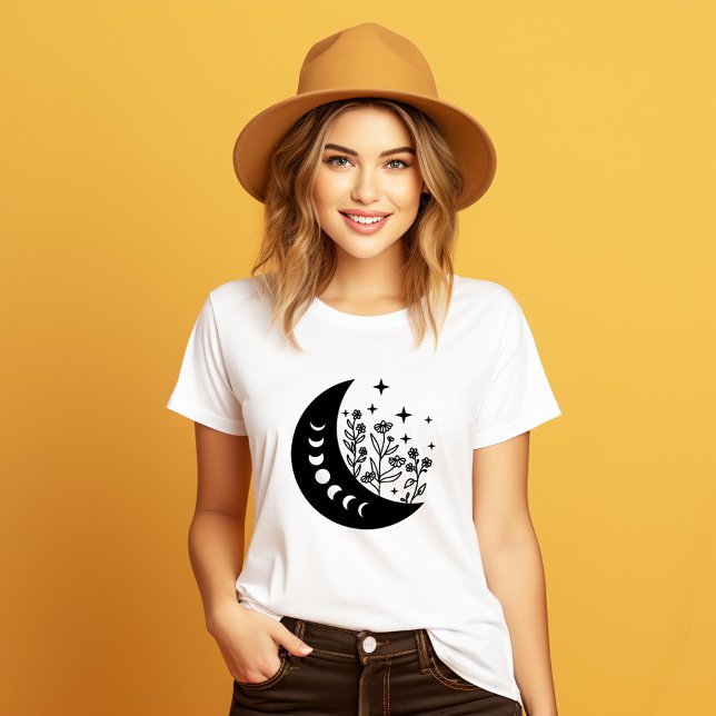 Camiseta Floral Moon (Criador carregado)