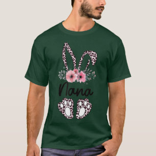 Camiseta Floral Nana Páscoa Coelhinha Nana Life Happy Eas