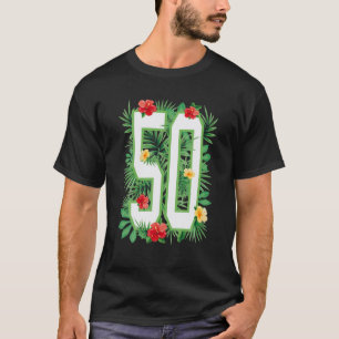 Camiseta Floral Número 50 Flor Cinquenta Jardineiros Fluxo
