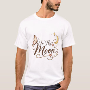 Camiseta Floral Para a Lua