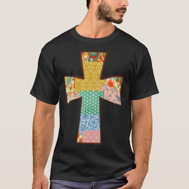 Camiseta Floral Patchwork Cross (Frente)