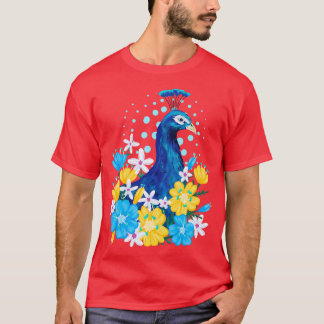 Camiseta Floral Peacock