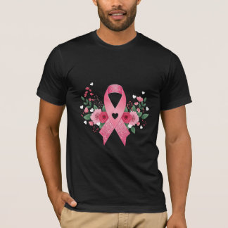 Camiseta Floral Pink Ribbon