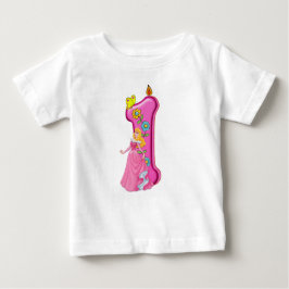 Camiseta Floral Princesa Primeiro Aniversário