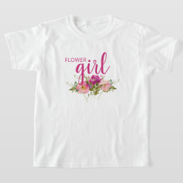 Camiseta Floral Rosa Aguarela Menina das Flores Ca