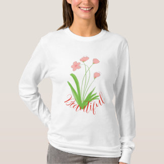 Camiseta Floral Rosa E Verde