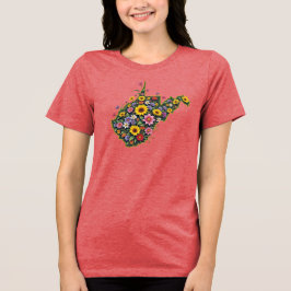 Camiseta Floral State da Virgínia Ocidental - Selv