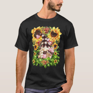 Camiseta Floral Sunflower Summer Strawberry Chocolate Ice C