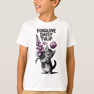 Camiseta Floral Sutil Anti Flores Dedaleira Margarida Tulip
