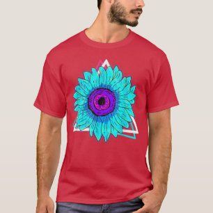 Camiseta Floral Synthwave Garden Flower 90s Art Vaporwave S